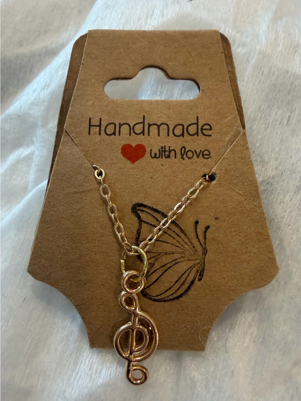 🎼 GOLD 💛 NOTES 🎼 Gold Pendant Necklace